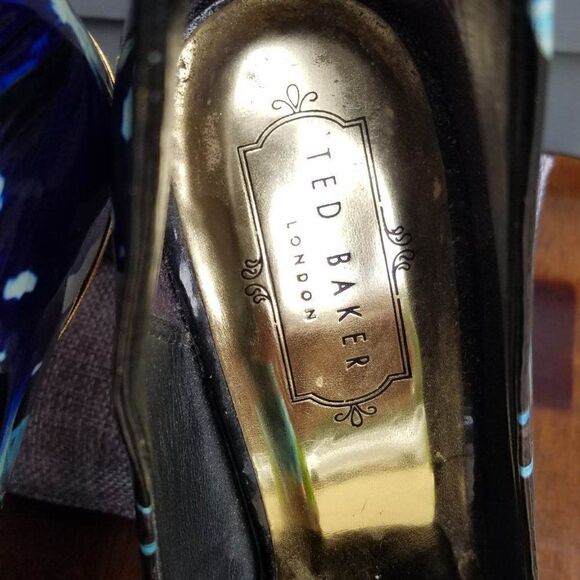 Ted Baker Patent Leather Butterfly Heels Size 39 - Picture 12 of 15